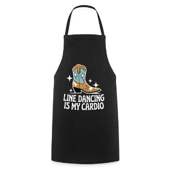 Danse en ligne Danseurs - Tablier de cuisine - noir - Devant - AI Model Male 185 dark (185cm)