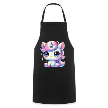 Super Cute Kawaii Baby Unicorn - Kochschürze - Schwarz - Vorne - AI Model Male 185 dark (185cm)