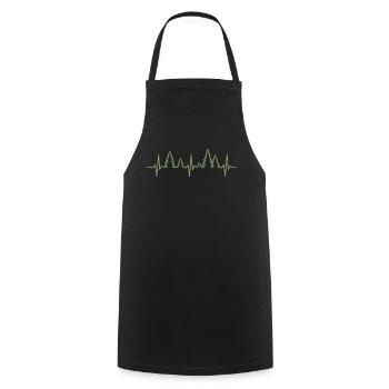 Forêt battement de cœur nature arbres amoureux de la nature - Tablier de cuisine - noir - Devant - AI Model Male 185 dark (185cm)