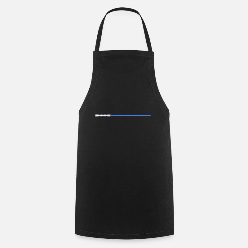 Sabre laser Bleu Idée cadeau - Tablier de cuisine - noir