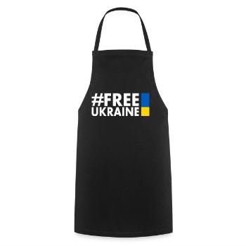 Free ukraine - Tablier de cuisine - noir - Devant - AI Model Male 185 dark (185cm)