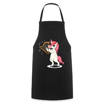 Conception de harpe pour harpiste et joueur de harpe - Tablier de cuisine - noir - Devant - AI Model Male 185 dark (185cm)