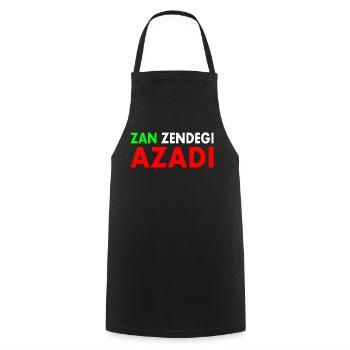 Zan zendegi azadi women life freedom - Kochschürze - Schwarz - Vorne - AI Model Male 185 dark (185cm)
