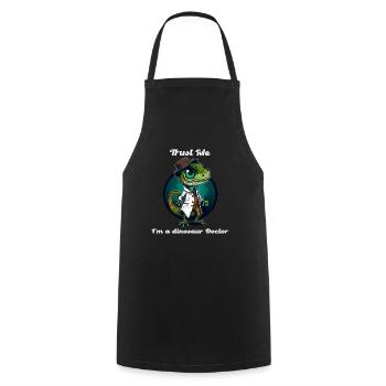 Cadeau drôle et cool pour le médecin. - Tablier de cuisine - noir - Devant - AI Model Male 185 dark (185cm)