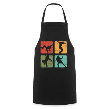 Breakdancers B-Boying Bboy Break Dance Gift - Cooking Apron - black - Front - AI Model Male 185 dark (185cm)
