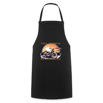 Two Wheels One Passion - Cooking Apron - black - Front - AI Model Male 185 dark (185cm)