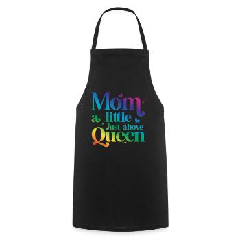 Mom Mother Mother's Day Gift - Cooking Apron - black - Front - AI Model Male 185 dark (185cm)