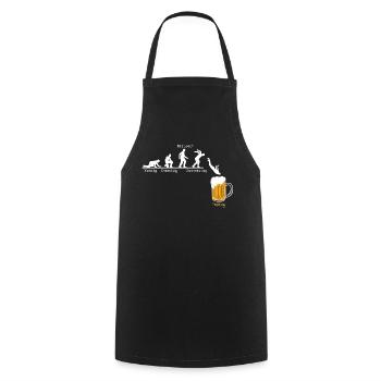Bier Woche - Lustiges Geschenk für Männer - Kochschürze - Schwarz - Vorne - AI Model Male 185 dark (185cm)
