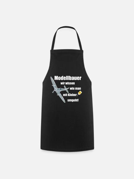 Modellbauer, wir wissen wie man mit kleber umgeht! - Kochschürze - Schwarz