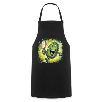 Pickleball Picklepaddle Pickle Sport - Cooking Apron - black - Front - AI Model Male 185 dark (185cm)