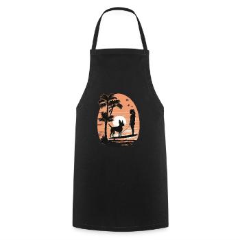 French Bulldog | SUP Stand Up Paddling Surf Girl - Cooking Apron - black - Front - AI Model Male 185 dark (185cm)