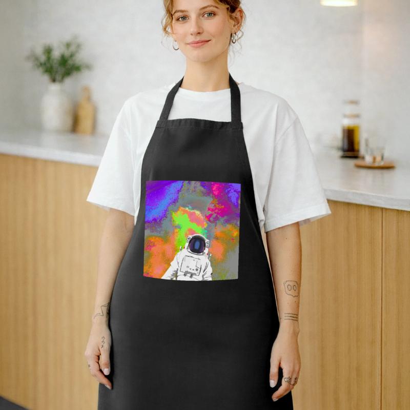 Astronaute devant une supernova spatiale Tablier de cuisine