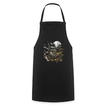 Bonsaï - Jardin Japonais - Tablier de cuisine - noir - Devant - AI Model Male 185 dark (185cm)
