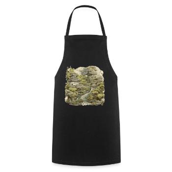 Bonsaï - Jardin Japonais - Tablier de cuisine - noir - Devant - AI Model Male 185 dark (185cm)