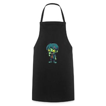 Halloween Zombie Boy - Kawaii Cute Monster Horror - Tablier de cuisine - noir - Devant - AI Model Male 185 dark (185cm)