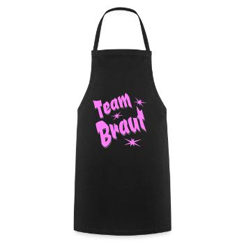 Épouse de l’équipe - Tablier de cuisine - noir - Devant - AI Model Male 185 dark (185cm)