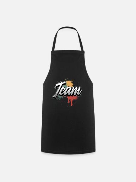 Team - Kochschürze - Schwarz