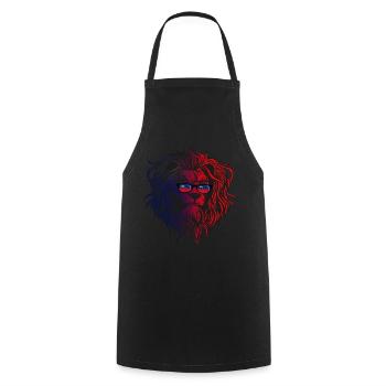 Liechtenstein - Kochschürze - Schwarz - Vorne - AI Model Male 185 dark (185cm)