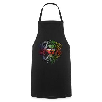 Central African Republic - Cooking Apron - black - Front - AI Model Male 185 dark (185cm)