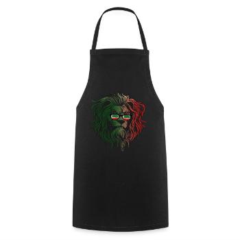 Tchétchénie - Tablier de cuisine - noir - Devant - AI Model Male 185 dark (185cm)