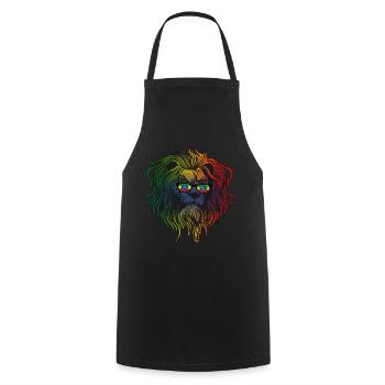 Ethiopia - Cooking Apron - black - Front - AI Model Male 185 dark (185cm)