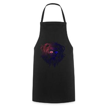 Nouvelle Zélande - Tablier de cuisine - noir - Devant - AI Model Male 185 dark (185cm)