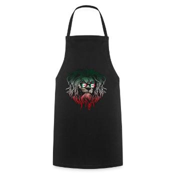 Mexico - Cooking Apron - black - Front - AI Model Male 185 dark (185cm)