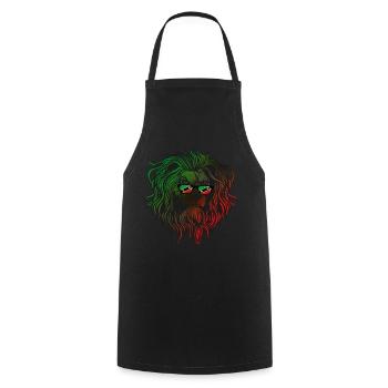 Saint Kitts and Nevis - Cooking Apron - black - Front - AI Model Male 185 dark (185cm)