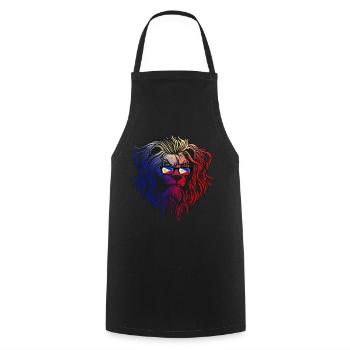 Philippines - Cooking Apron - black - Front - AI Model Male 185 dark (185cm)