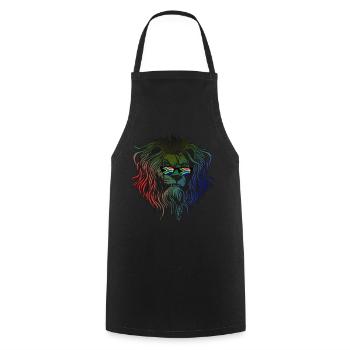 Afrique du Sud - Tablier de cuisine - noir - Devant - AI Model Male 185 dark (185cm)
