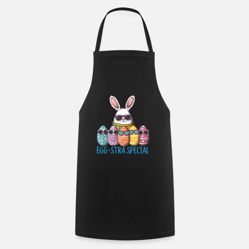Egg-stra Special Easter Eggs - Cooking Apron - black