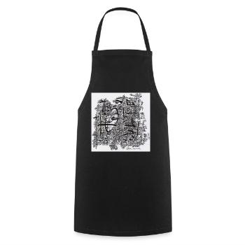 240203 - Kochschürze - Schwarz - Vorne - AI Model Male 185 dark (185cm)