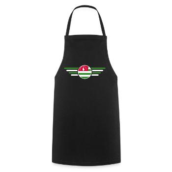 J’aime l’Abkhazie, T-shirt design de style élégance - Tablier de cuisine - noir - Devant - AI Model Male 185 dark (185cm)