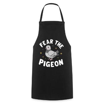 Pigeon Pigeons Animal Oiseau - Tablier de cuisine - noir - Devant - AI Model Male 185 dark (185cm)
