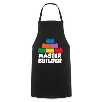 Brick Builder Toys Blocks Clamping Blocks Bricks - Cooking Apron - black - Front - AI Model Male 185 dark (185cm)