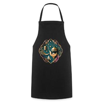 Ramadan Gift Eid Mubarak Islam Allah Muslim - Cooking Apron - black - Front - AI Model Male 185 dark (185cm)