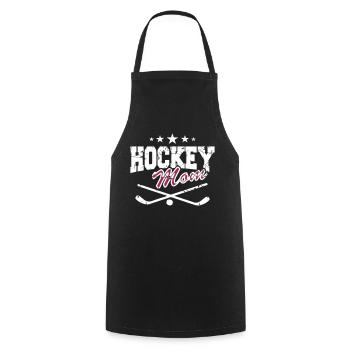 Hockey Mom - Cooking Apron - black - Front - AI Model Male 185 dark (185cm)
