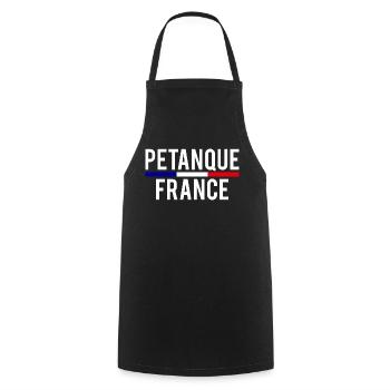 Pétanque France Petanque Frankreich Boule Boccia - Kochschürze - Schwarz - Vorne - AI Model Male 185 dark (185cm)