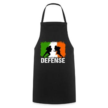 American Football Irland Defense - Kochschürze - Schwarz - Vorne - AI Model Male 185 dark (185cm)
