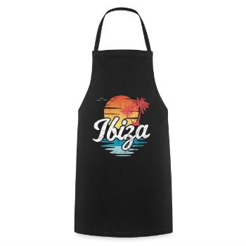 Ibiza - Cooking Apron - black - Front - AI Model Male 185 dark (185cm)