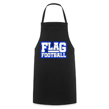 Flag Football - Tablier de cuisine - noir - Devant - AI Model Male 185 dark (185cm)