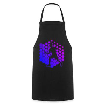 Joueurs de badminton Badminton Hommes - Tablier de cuisine - noir - Devant - AI Model Male 185 dark (185cm)