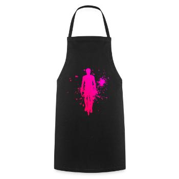 Cyclists Cycling Women Velo Mtb Cycling - Cooking Apron - black - Front - AI Model Male 185 dark (185cm)
