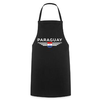 Paraguay Fan T-Shirt - Kochschürze - Schwarz - Vorne - AI Model Male 185 dark (185cm)