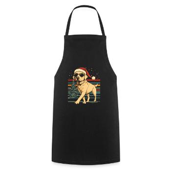 Labrador Weihnachten - Kochschürze - Schwarz - Vorne - AI Model Male 185 dark (185cm)