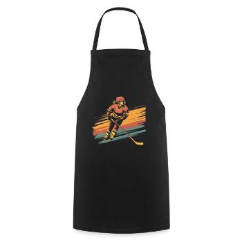 Eishockey Frauen Eishockeyspielerin - Kochschürze - Schwarz - Vorne - AI Model Male 185 dark (185cm)