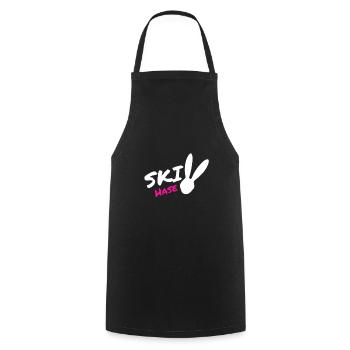 Vacances d'hiver ski cadeau montagne sport noel - Tablier de cuisine - noir - Devant - AI Model Male 185 dark (185cm)