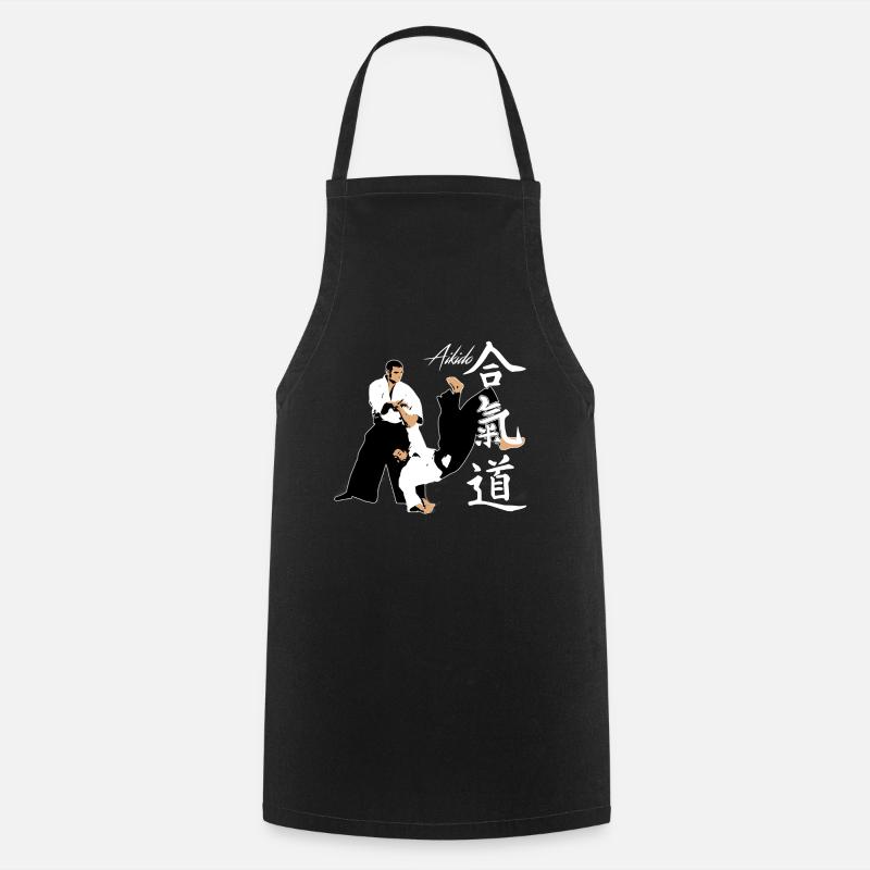 Aïkido - Tablier de cuisine - noir