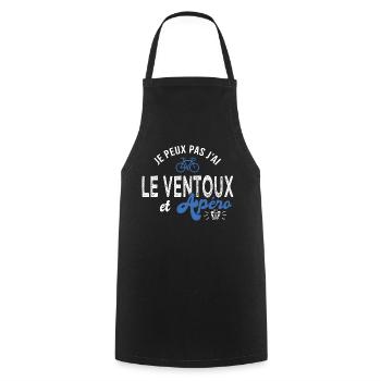 je peux pas j ai le ventoux cadeau cool vélo - Tablier de cuisine - noir - Devant - AI Model Male 185 dark (185cm)