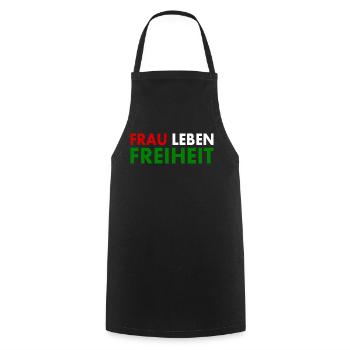 La liberté de vie des femmes - Tablier de cuisine - noir - Devant - AI Model Male 185 dark (185cm)